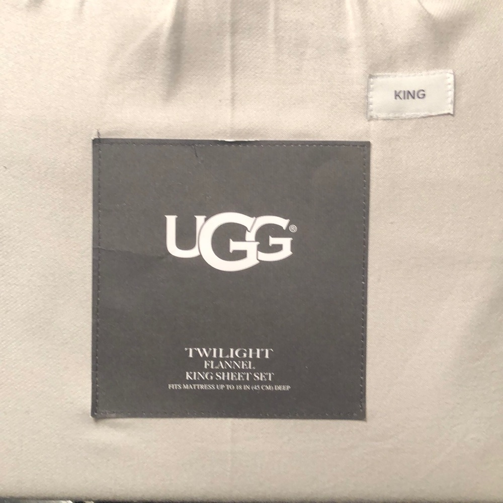 Ugh twilight king size sheet set